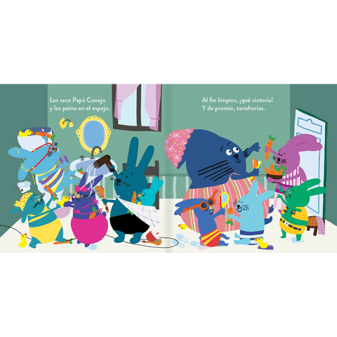 A bañarse, conejitos