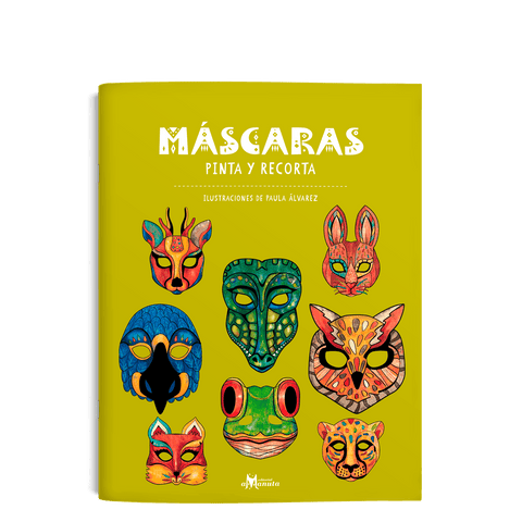 Libros Amanuta Bitácora Máscaras. Pinta y recorta 9789563641349